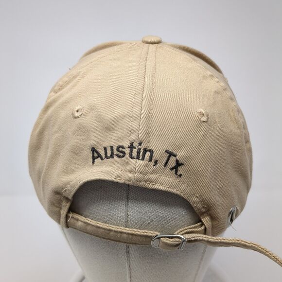 Las Manitas Austin TX Slideback Hat Tan One Size Adjustable Embroidered - Picture 5 of 8